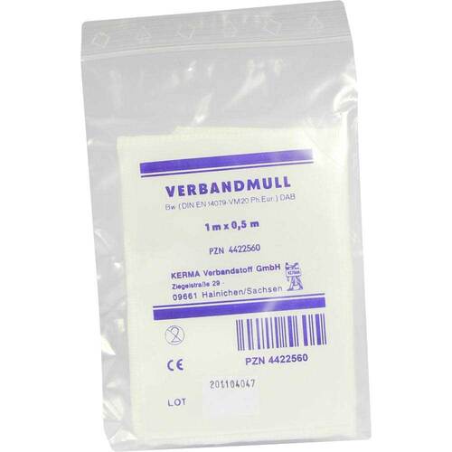 Verbandmull 0,5x1 m unsteril - 1