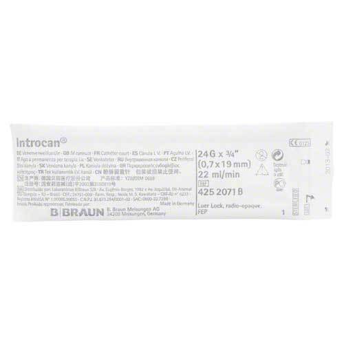 Introcan Kan&uuml;le 0,7x19 mm ohne Fixierfl&uuml;gel - 1