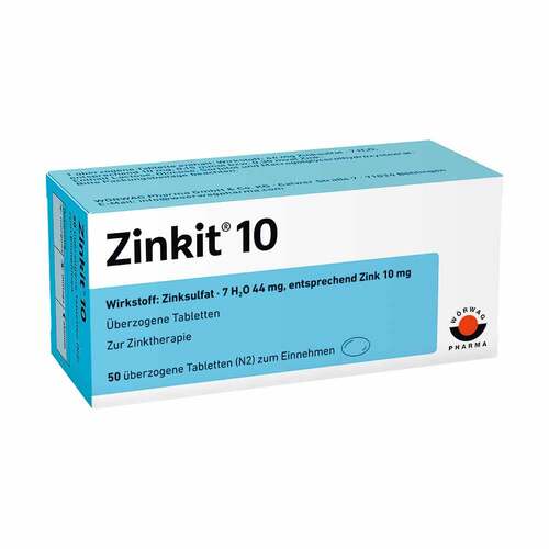 Zinkit 10 &uuml;berzogene Tabletten - 1