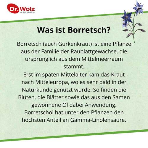 Borretsch&ouml;l Kapseln Dr.Wolz - 3