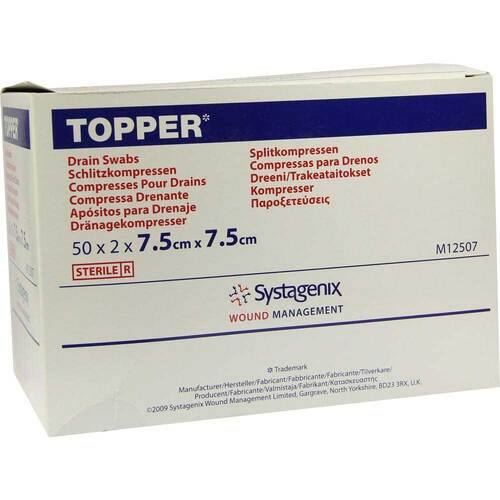 Topper Schlitzkompresse 7,5x7,5 cm steril - 1