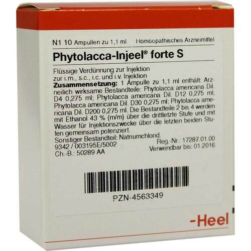 PHYTOLACCA INJEEL forte S Ampullen - 1