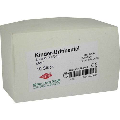 Urin Auffangbeutel f&uuml;r Kinder steril 100 ml - 1