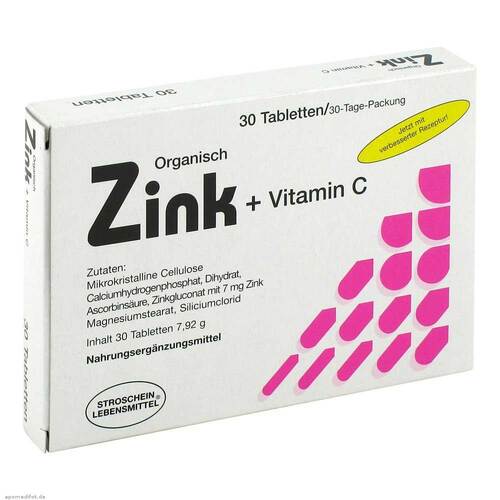 Zink Organisch + Vitamin C Tabletten - 1