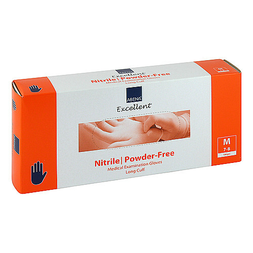 NITRIL HANDSCHUHE x-lang puderfrei M - 1