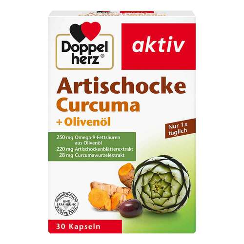 Doppelherz Artischocke Curcuma + Oliven&ouml;l Kapseln - 1