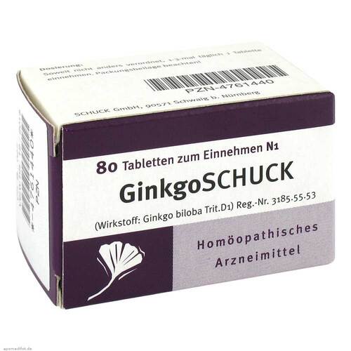 GINKGOSCHUCK Tabletten - 1