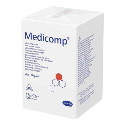 Medicomp Vlieskomp.unsteril 7,5x7,5 cm 4fach - 1