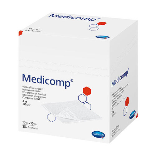 Medicomp Vlieskomp.unsteril 10x10 cm 4fach - 1