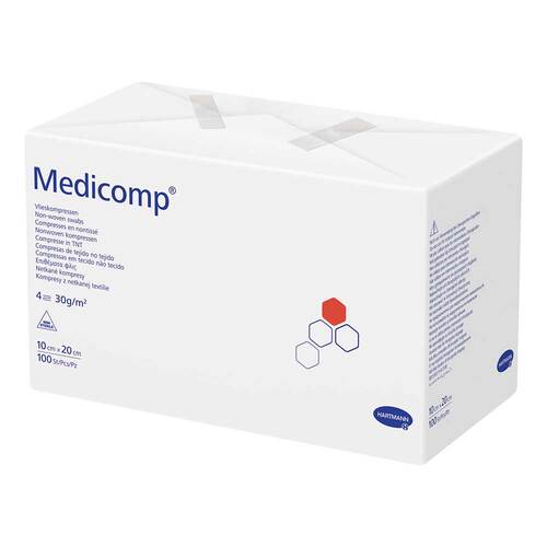 Medicomp Vlieskomp.unsteril 10x20 cm 4fach - 1