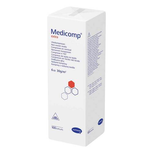 Medicomp extra Vlieskomp.unsteril 7,5x7,5 cm 6fach - 1