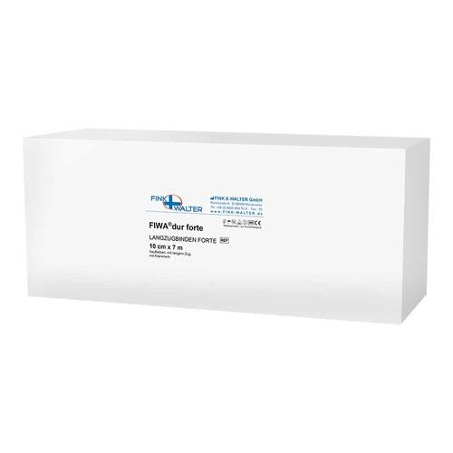 Langzugbinde 10 cmx7 m mit Klammer dauerela.hautfarben  - 1
