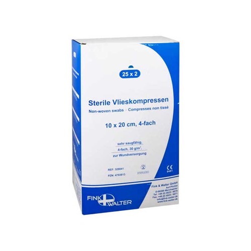 VLIESKOMPRESSEN steril 10x20 cm 4fach - 1