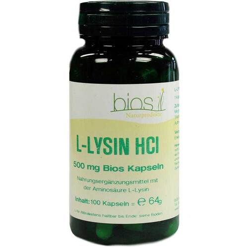 L-Lysin Hcl 500 mg Bios Kapseln - 1