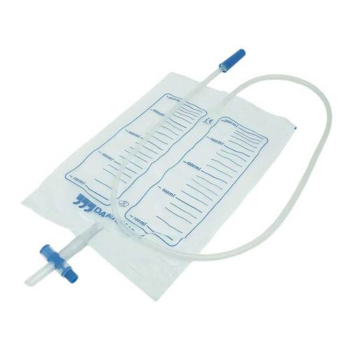Urinbeutel unsteril 2 l Nrv mit Abl.Kreuzventil - 1