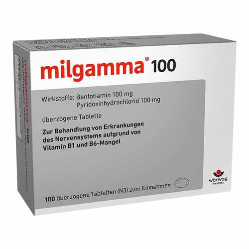 Milgamma 100 mg &uuml;berzogene Tabletten - 1