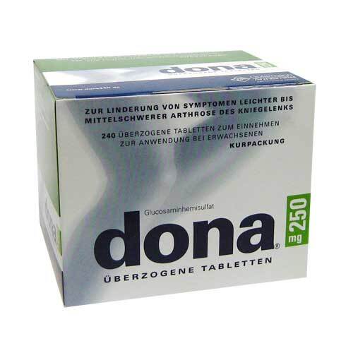Dona 250 mg &uuml;berzogene Tabletten - 1