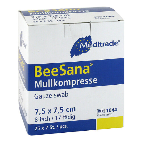 Mullkompressen 7,5x7,5 cm steril 8fach - 1