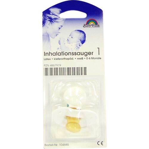 Sauger Inhalation klein 104885 wei&szlig; Kieferorthop&auml;disch  - 1