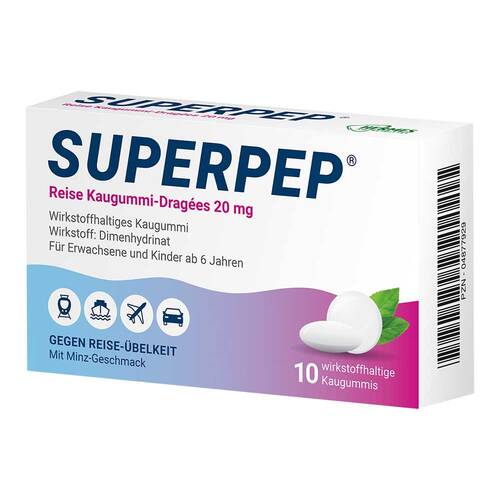 Superpep Reise Kaugummi Dragees 20 mg - 2