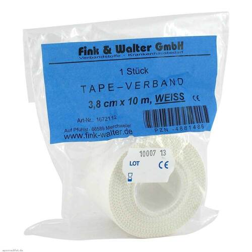 Tape-Verband 3,8 cmx10 m wei&szlig; - 1