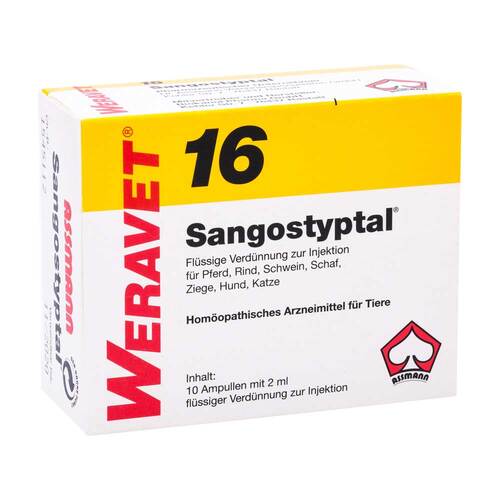 Sangostyptal 16 Ampullen vet. (f&uuml;r Tiere) - 1