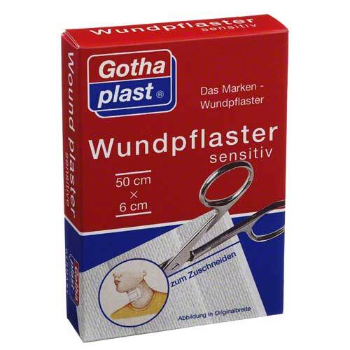 Gothaplast Wundpflaster sensitiv 6 cmx0,5 m geschnitten - 1