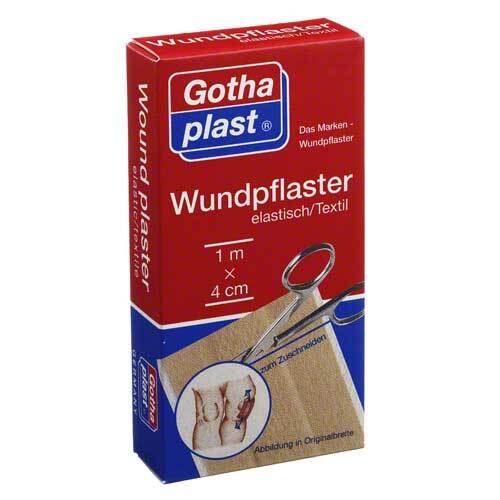 Gothaplast Wundpflaster elastisch 4 cmx1 m geschnitten - 1