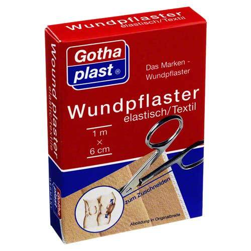 Gothaplast Wundpflaster elastisch 6 cmx1 m geschnitten - 1