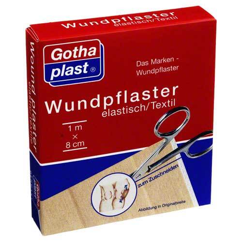 Gothaplast Wundpflaster elastisch 8 cmx1 m geschnitten - 1