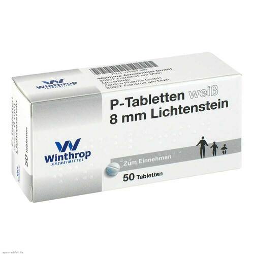 P Tabletten wei&szlig; 8 mm - 1
