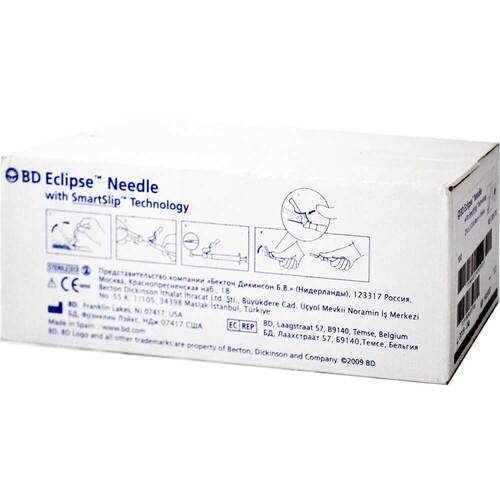 BD Eclipse Sicherheitsinjektion Kan&uuml;le 27 G 1 / 2 - 1