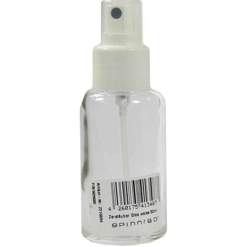 Zerst&auml;uber Glas 50 ml wei&szlig; - 1