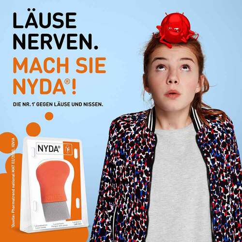 Nyda L&auml;use- und Nissenkamm Metall - 2