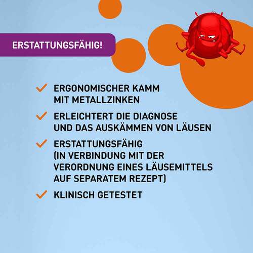 Nyda L&auml;use- und Nissenkamm Metall - 3
