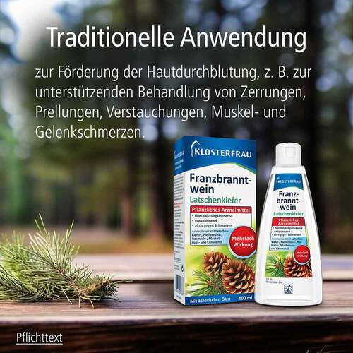 Klosterfrau Franzbranntwein Latschenkiefer Dosierflasche  - 5