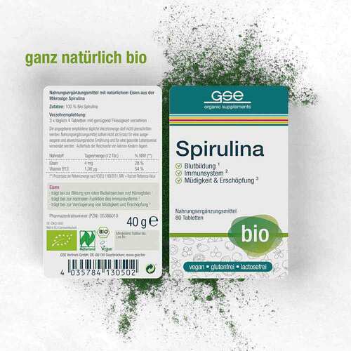 Gse Spirulina 500 mg Bio Naturland Tabletten - 2