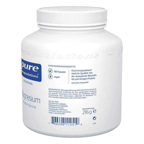 Pure Encapsulations Magnesium Magnesium Glycinat Kapseln  - 2