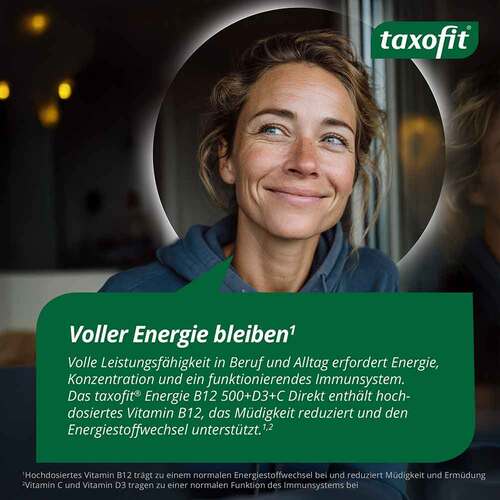 Taxofit Energie B12 500 + D3+C Direkt Granulat - 5