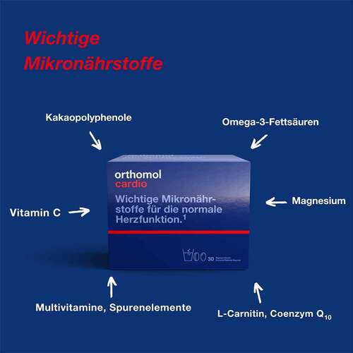 Orthomol Cardio Granulat / Kapseln /Tabletten Kombipack. - 4