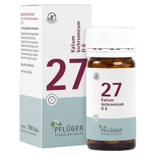Biochemie Pfl&uuml;ger 27 Kalium bichromicum D 6 Tabletten  - 1