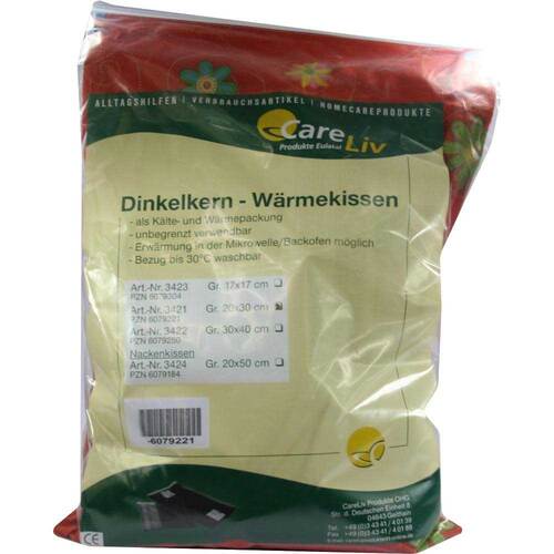 Dinkelkern W&auml;rmekissen mit Bezug 20x30 cm - 1