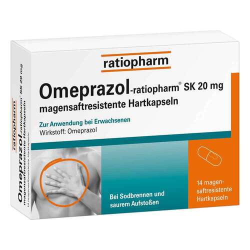 Omeprazol-ratiopharm SK 20 mg magensaftresistent Hartkapseln  - 1