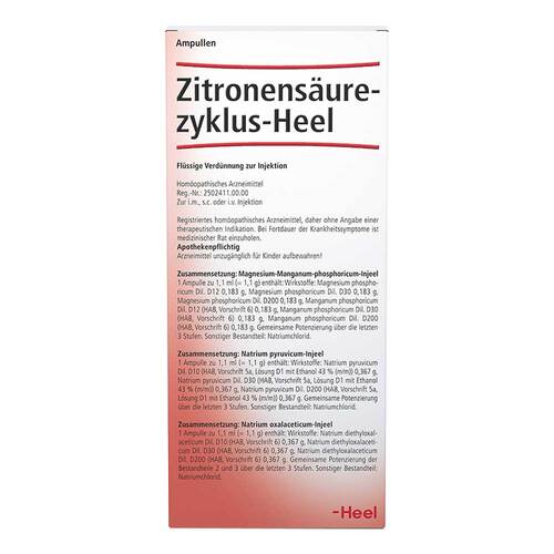 Zitronens&auml;urezyklus Heel Ampullen - 1
