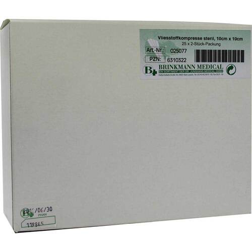 VLIESSTOFF-KOMPRESSEN steril 10x10 cm 4fach - 1