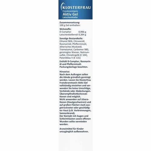 Klosterfrau Aktiv Gel Latschenkiefer - 4