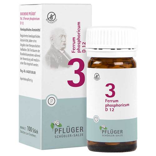 Biochemie Pfl&uuml;ger 3 Ferrum phosphoricum D 12 Tabletten  - 1