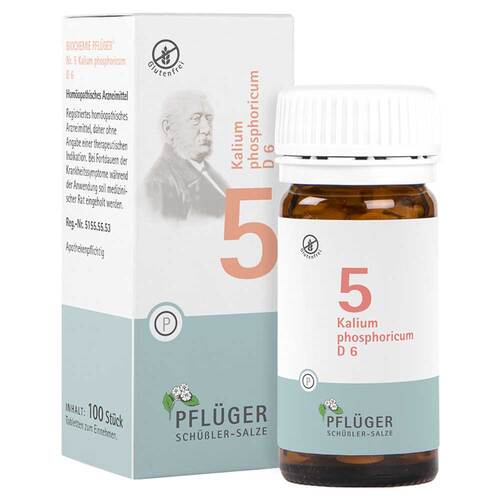 Biochemie Pfl&uuml;ger 5 Kalium phosphoricum D 6 Tabletten  - 1