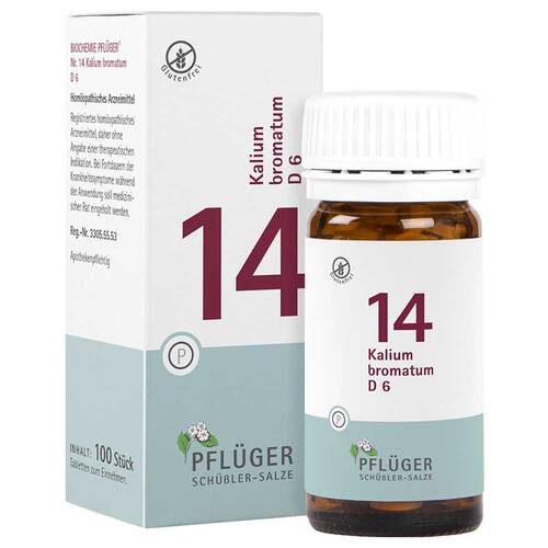 Biochemie Pfl&uuml;ger 14 Kalium bromatum D 6 Tabletten - 1