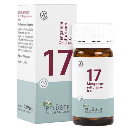 Biochemie Pfl&uuml;ger 17 Manganum sulfuricum D 6 Tabletten  - 1